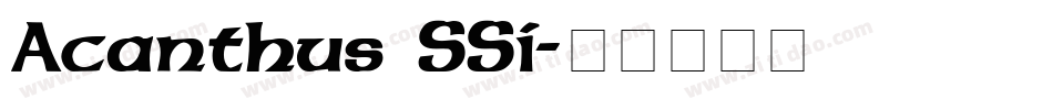 Acanthus SSi字体转换
